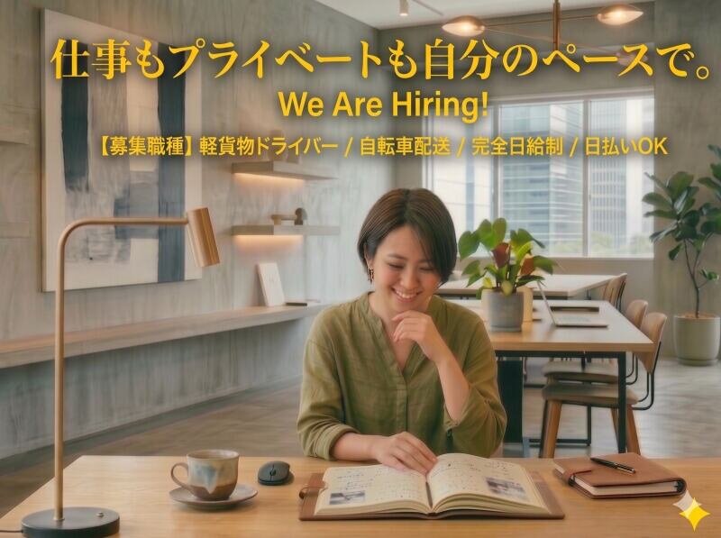 ロングアイランド株式会社の配達/ドライバー/軽作業・物流系 全額日払いOK/軽貨物ドライバー 女性活躍中/即入居可物件あり募集画像