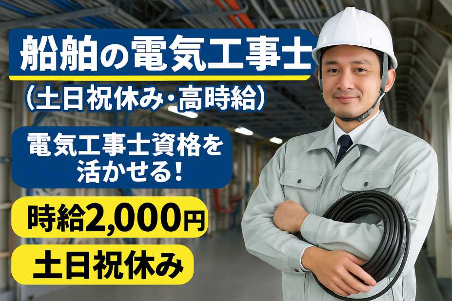 電気工事士 土日祝休みの転職・求人情報 - 神奈川県 横浜市｜求人ボックス